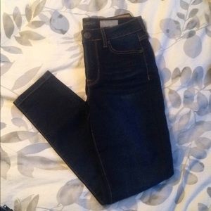 Dark blue high waisted jeggings